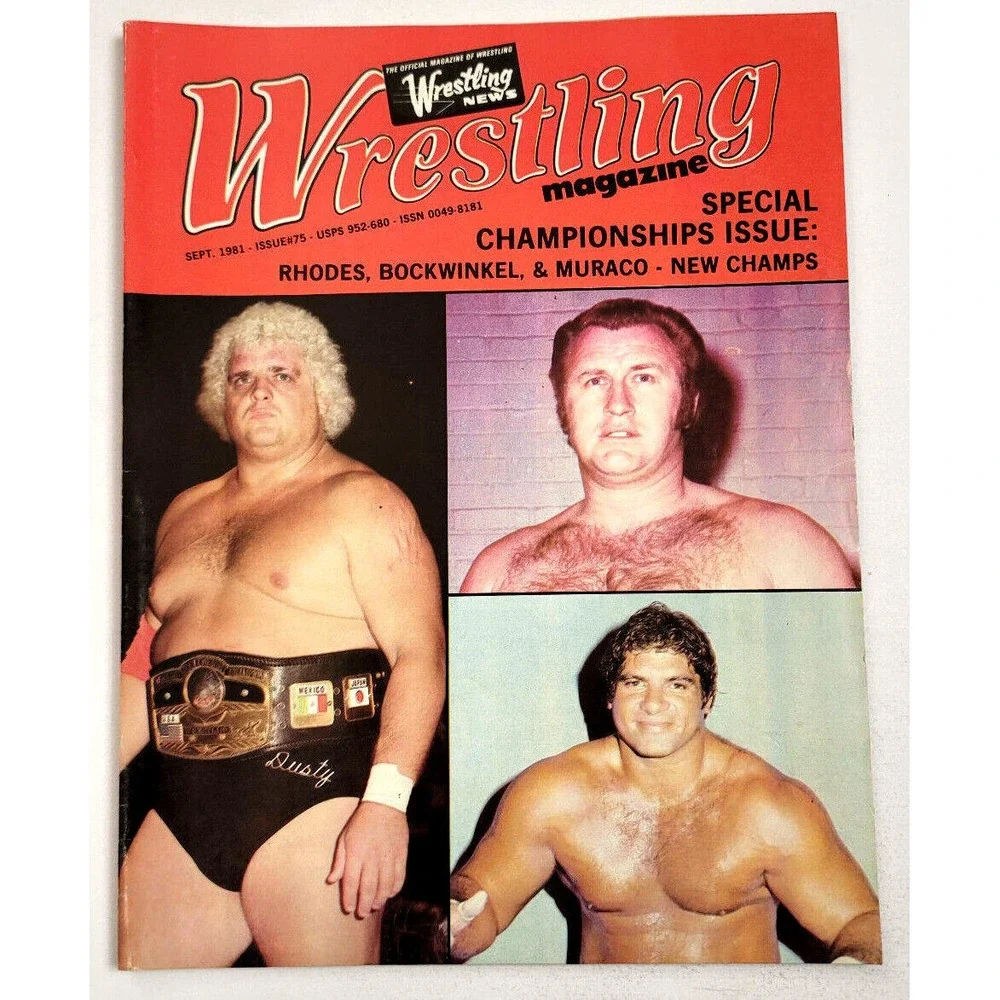 WRESTLING NEWS MAGAZINE- SEPT 1981 - DUSTY RHODES / SPECIAL‎ CHAMPIONSHIP ISSUE